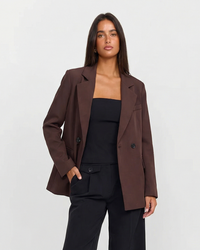 Mia | Oversized Double Breasted Suiting Blazer