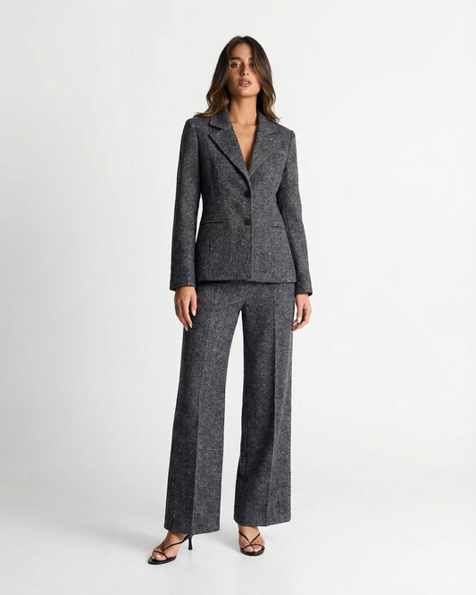 Nova | Winter Grey Suit Charcoal Tweed