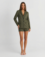 Freya | Suede Blazer Shorts Summer Co-ord Set