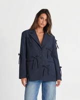Florence | Tie Detail Tailored Blazer