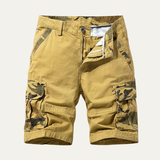 Isaac | 100% Cotton Camouflage Cargo Shorts
