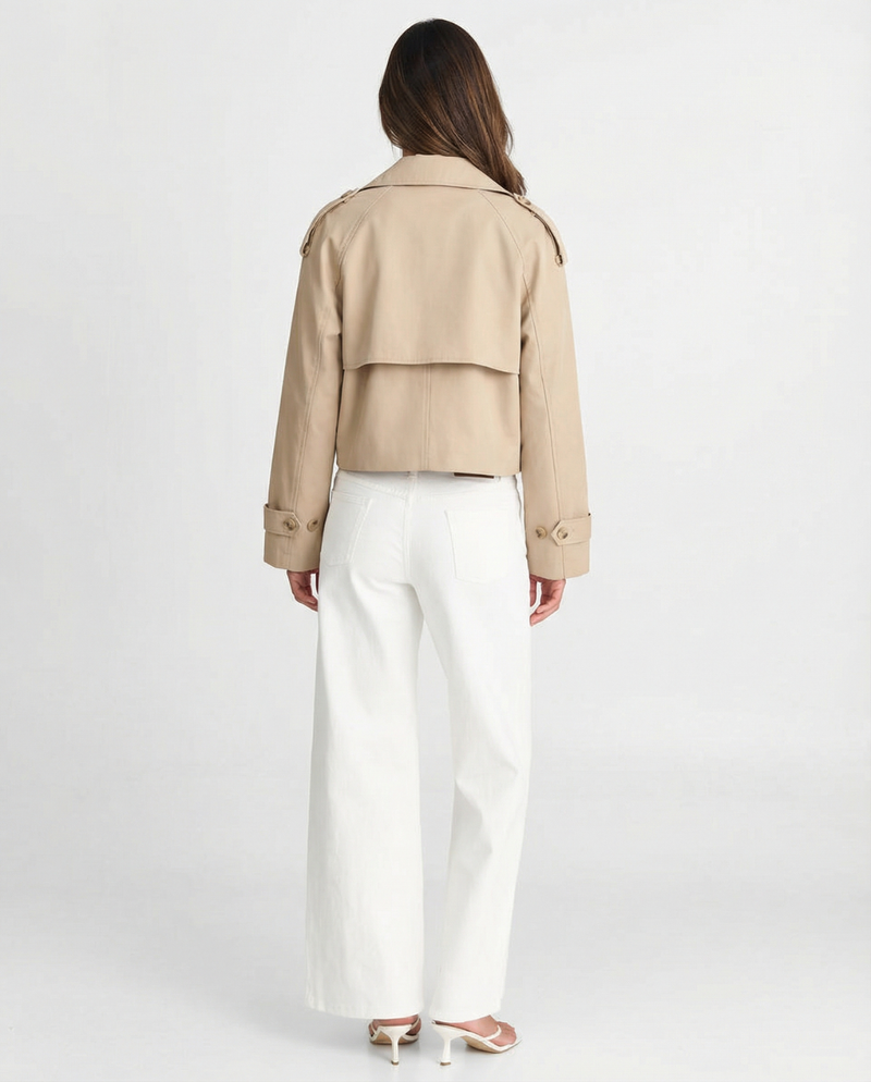 Imogen | cropped trench coat