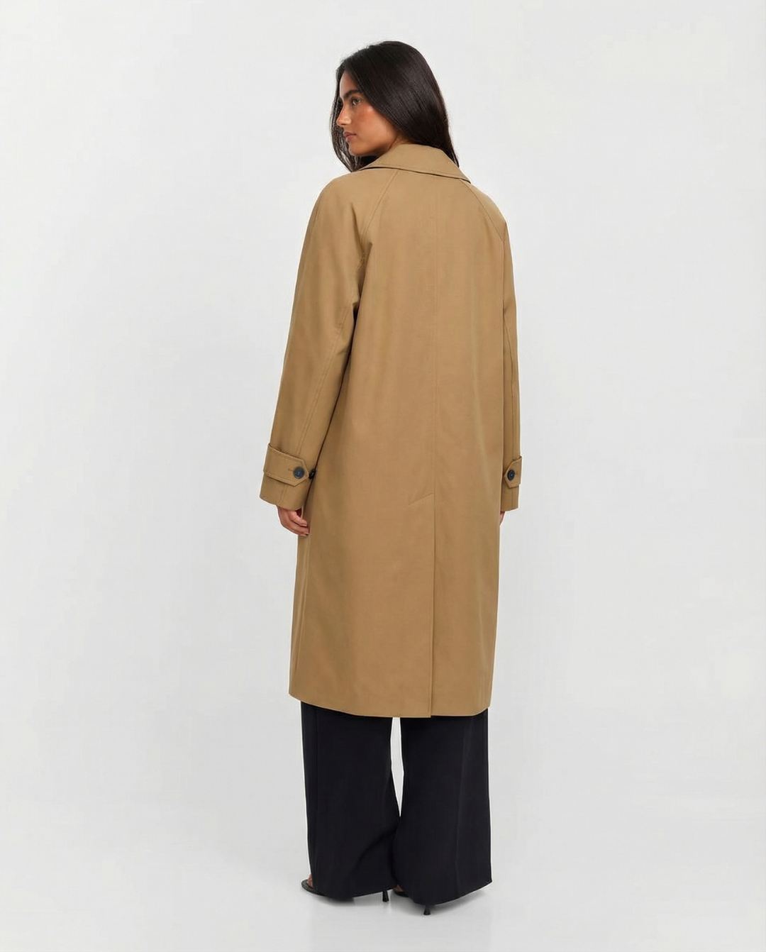 Sophia | Camel Longline Trench Coat
