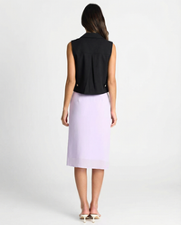 Lyla | Cropped Tailored Blazer Vest
