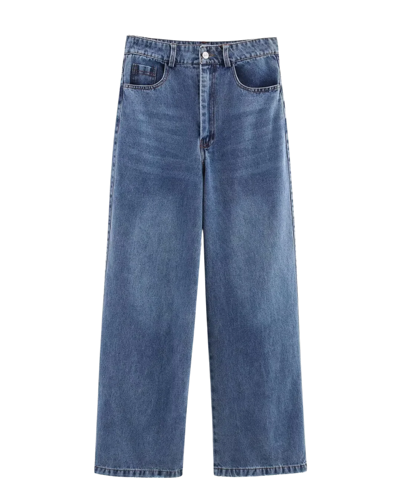Juno | High Waist Wide Leg Jeans