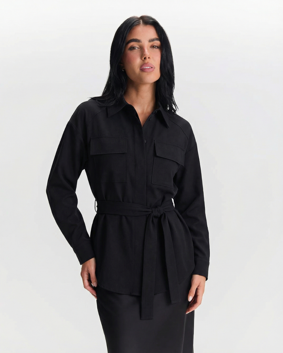 Arabella | Belted Longline Shirt