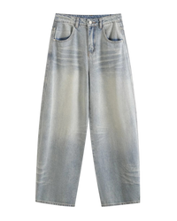 Mabel | Wide Leg Mid Rise Jeans