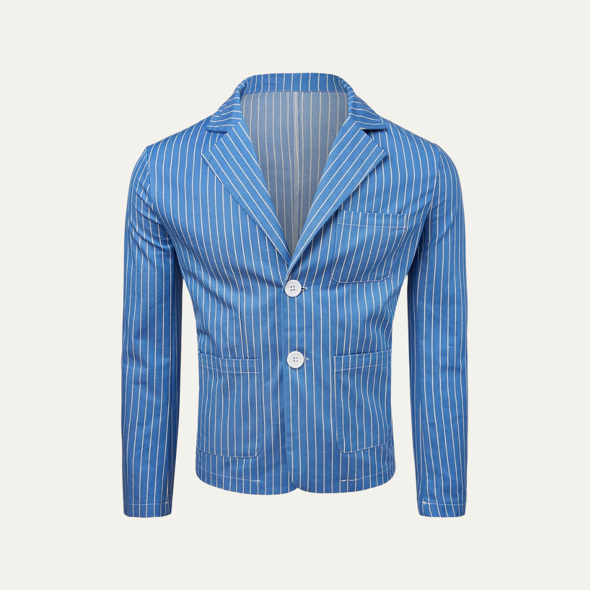 Davis striped linen blend blazer