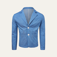 Davis striped linen blend blazer