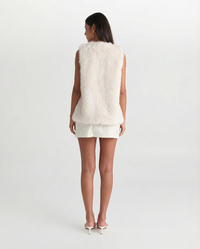 Ayla | Sleeveless Cropped Faux Fur Gilet