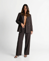 Emily | Oversized Double-Breasted Blazer and Wide Leg Trousers Set