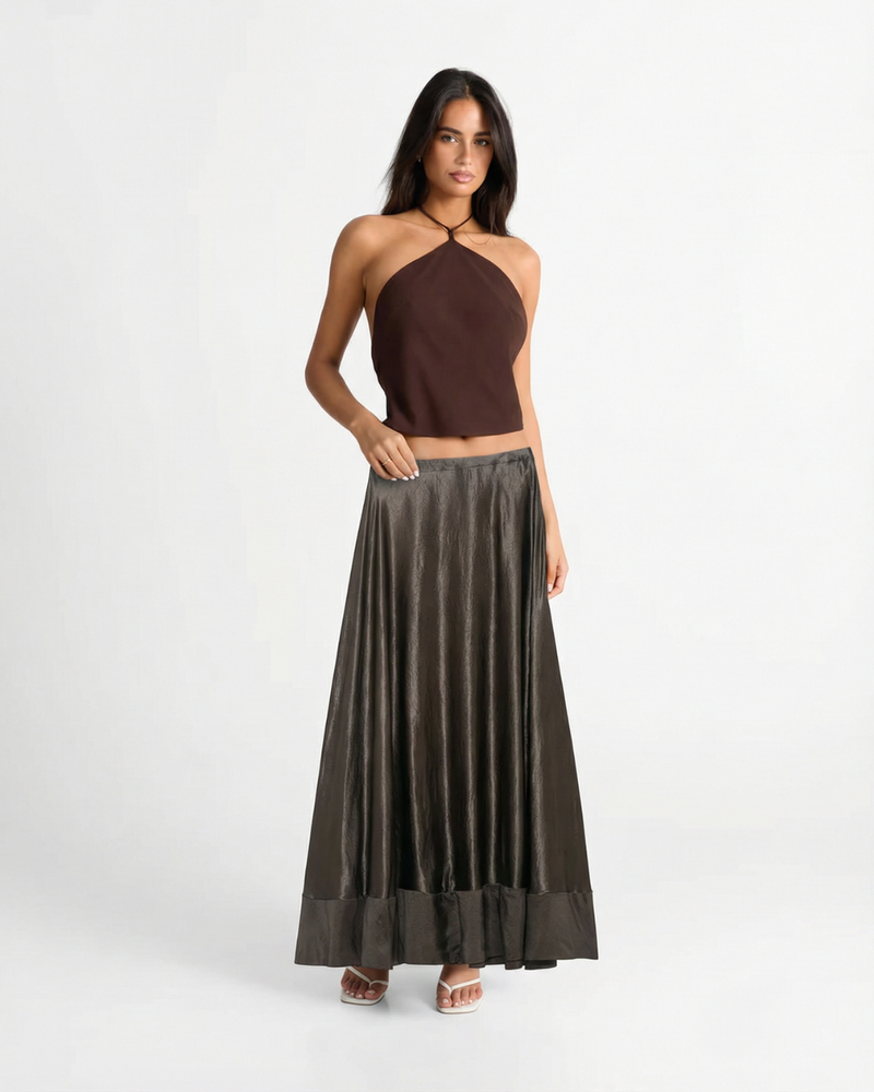 Phoebe | tiered maxi skirt