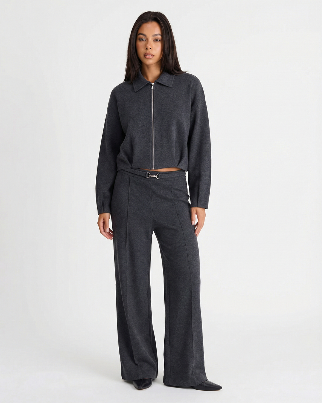 Mila | Zip Up Wide Leg Co-ord Set