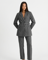 Chloe | Belted Blazer Tailored Trouser Suit Set