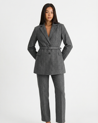 Chloe | Belted Blazer Tailored Trouser Suit Set