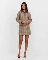 Annabelle | Check Jacket Mini Skirt Co-ord Set
