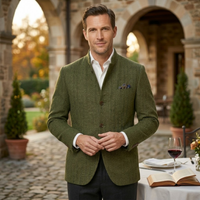 Stanhope herringbone wool blazer fourth view