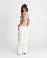 Cara | Button-Front Tailored Sleeveless Vest Top