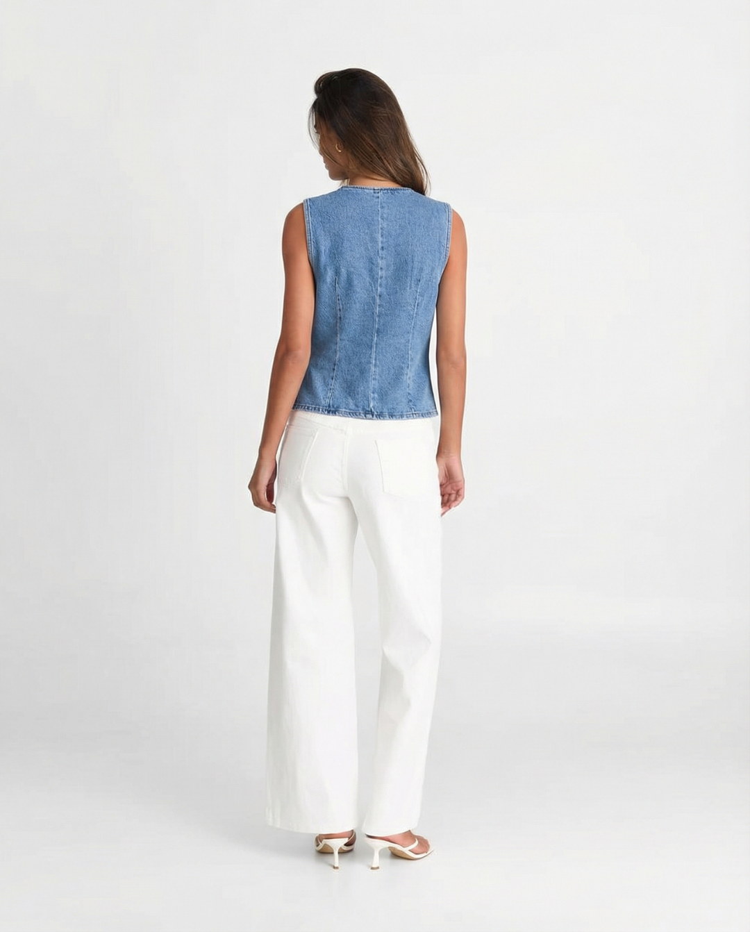 Cressida | Fitted Denim Vest