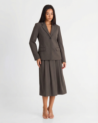 Ruby | Tailored Blazer Midi Skirt Matching Set