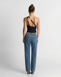 Robyn | High Waist Embellished Straight Leg Jeans