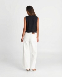 Eliza | Broderie Anglaise Tie-Front Top