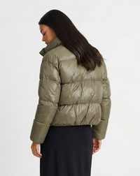Rosie | High Collar Quilted Cropped Puffer Jacket