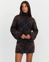 Penelope | Textured Knit Top Mini Skirt Co-ord Set
