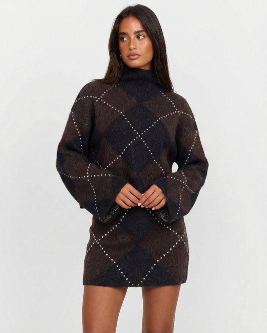 Amber | Cosy Knitted Mini Skirt Co-ord