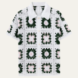 Emery | Lightweight Crochet Knit Polo Shirt for Men
