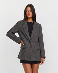 Rhiannon | Oversized Textured Blazer