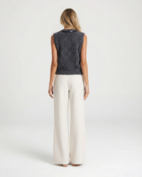 Ottilie | Embellished Cropped Knit Vest