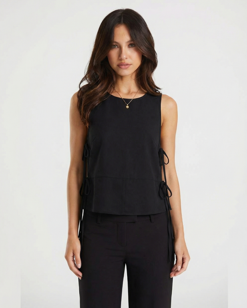 Eliana | tie front top