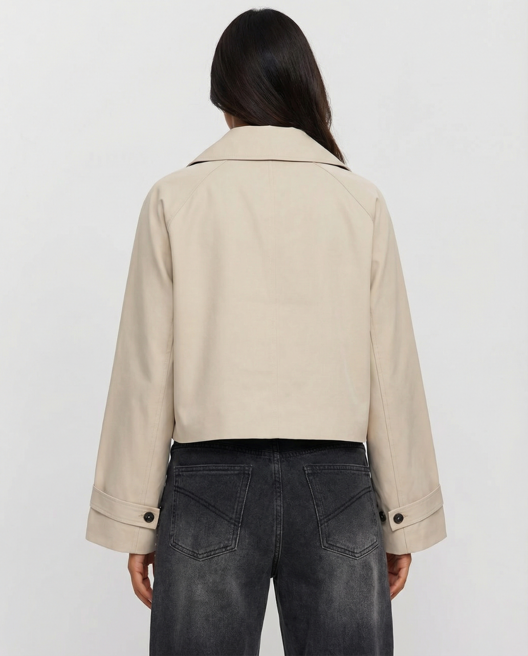 Blythe | Cropped Button-Front Shacket