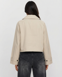 Blythe | Cropped Button-Front Shacket