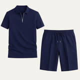 Aaron | Men's Polo Shirt and Shorts Two Piece Summer Set