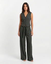 Layla | Tailored Vest Wide Leg Trouser Co-ord Set