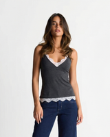 Georgia | Lace Trim V-Neck Cami Top