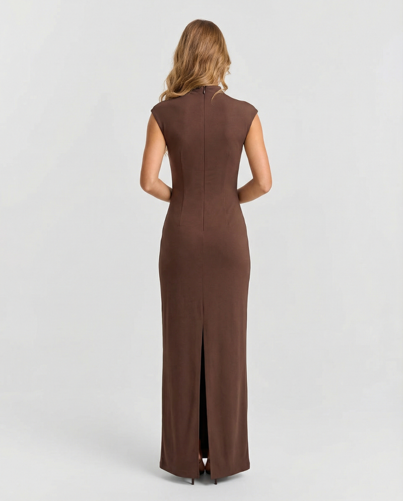 Hazel | ruched maxi dress