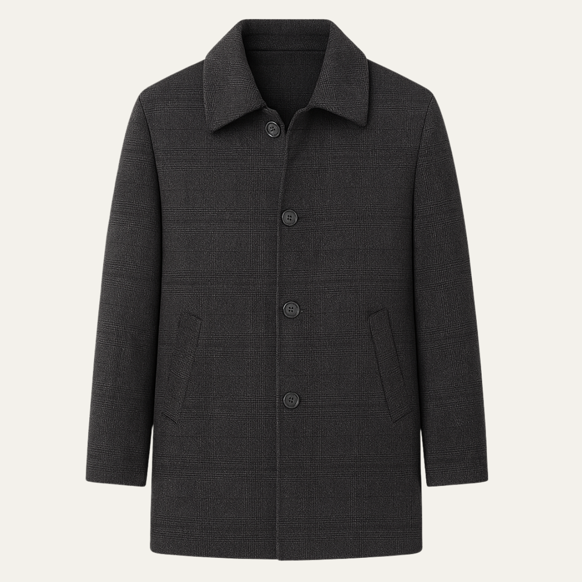 Tyndale wool blend coat third view