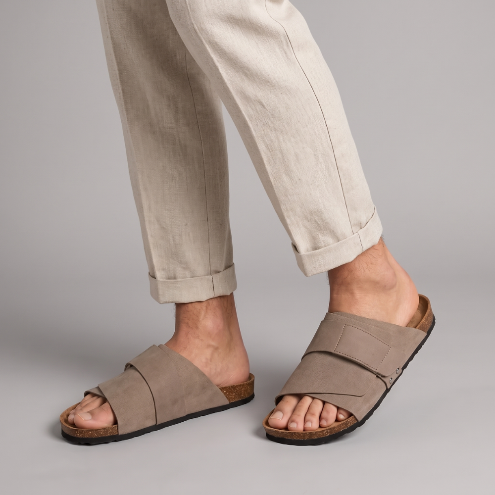 Ira | Cork Footbed Slide Sandals