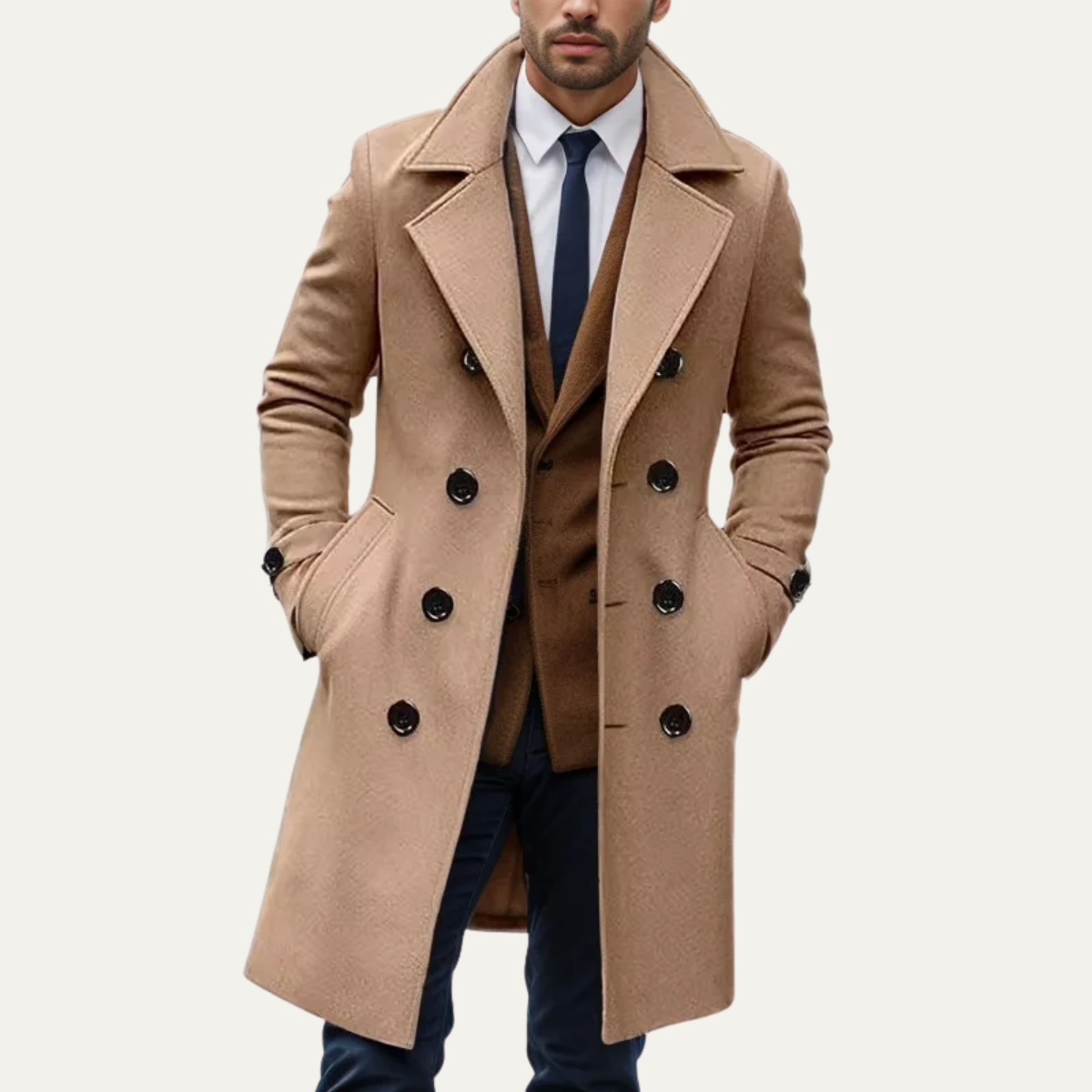 Tristram coat in Khaki