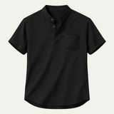 Daniel | Lightweight Henley Linen Shirt