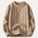 Erasmus | Men's Chunky Fisherman Cable Knit Jumper