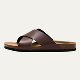 Cade | Men's Classic Slide Leather Sandals