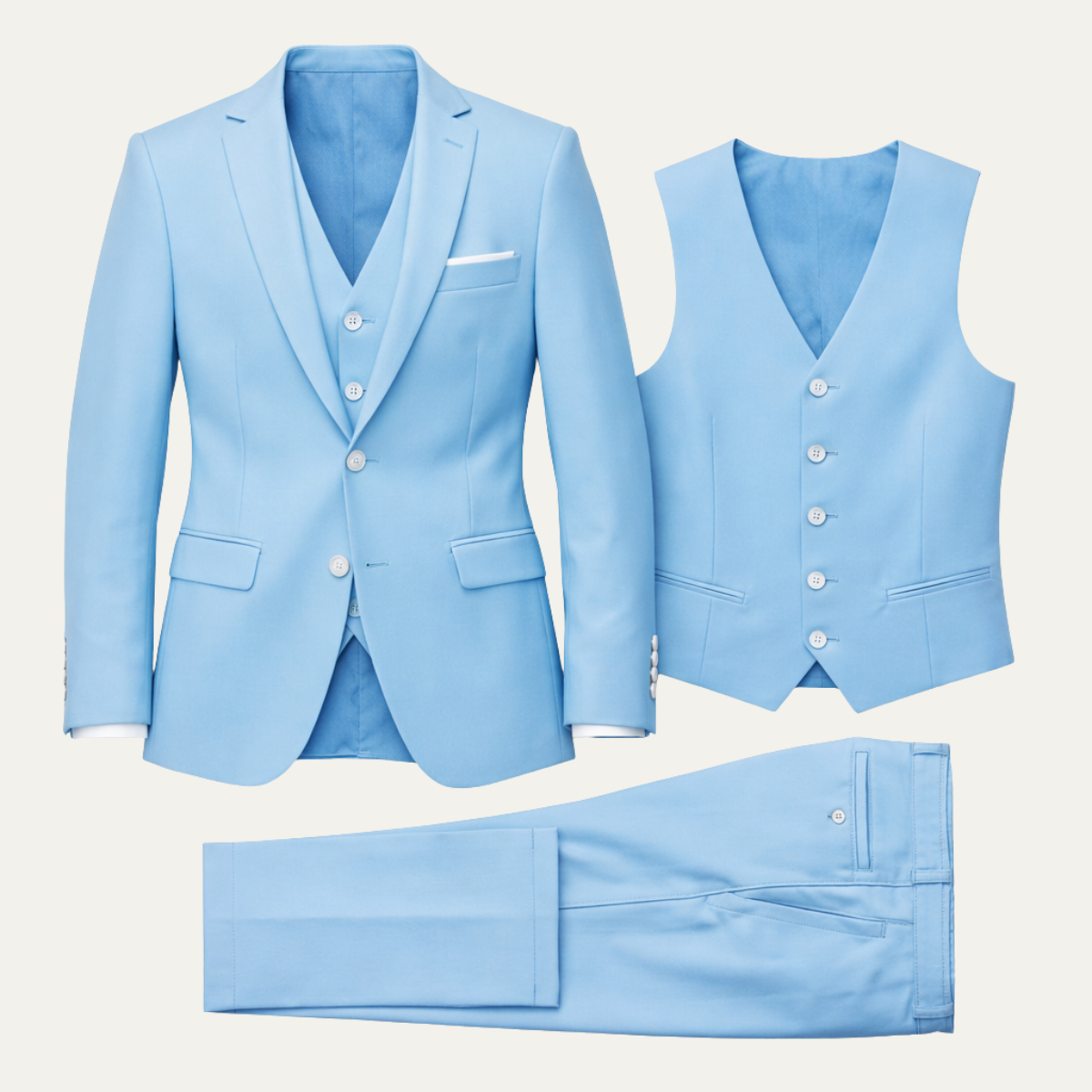 Orlando | Men's Three-Piece Blazer, Waistcoat and Trousers Suit