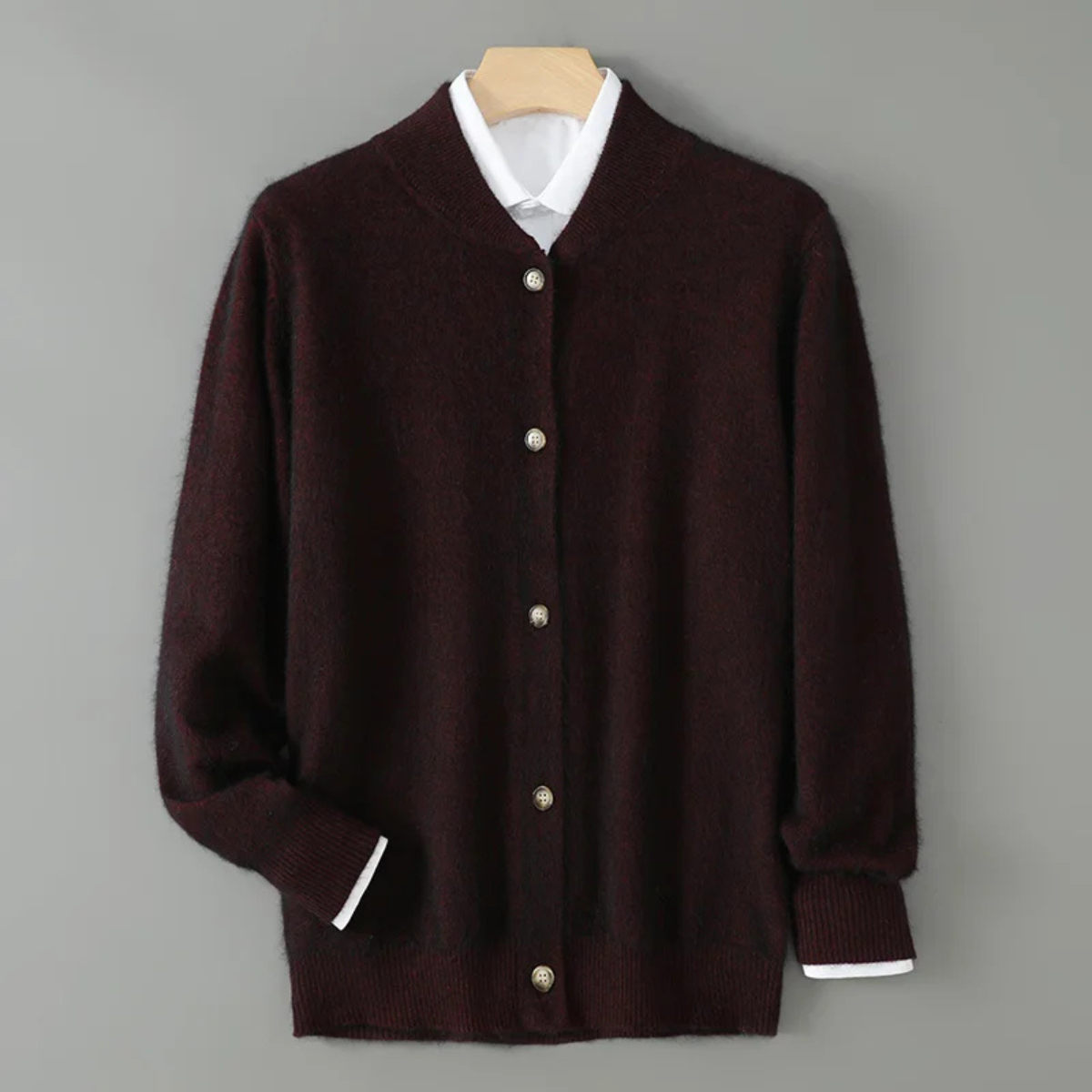 Ashby cardigan in Burgundy