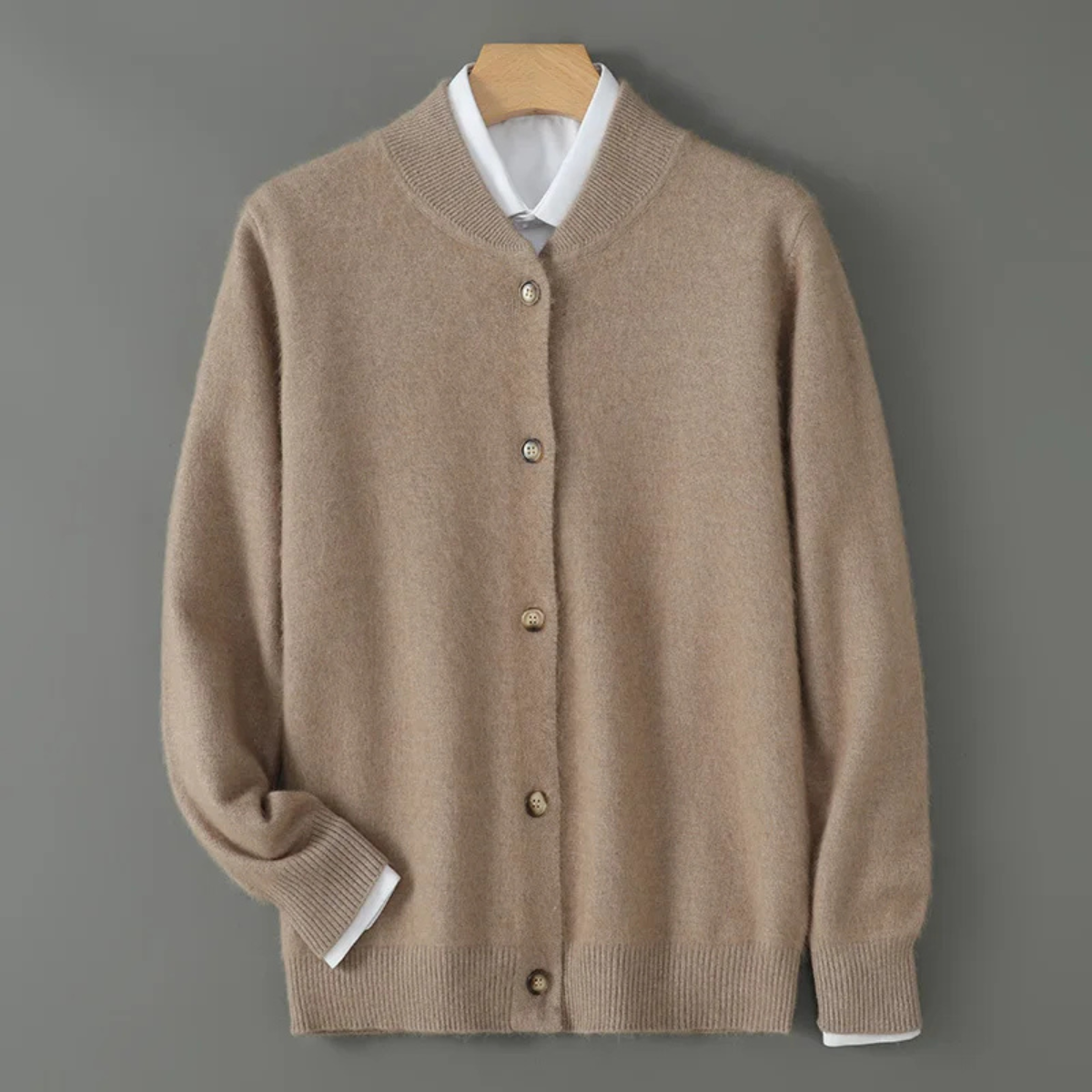 Ashby cardigan in Khaki