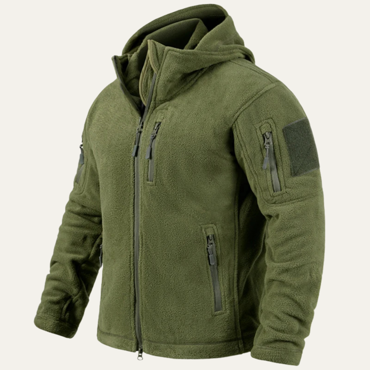 Vance fleece jacket in Army Green