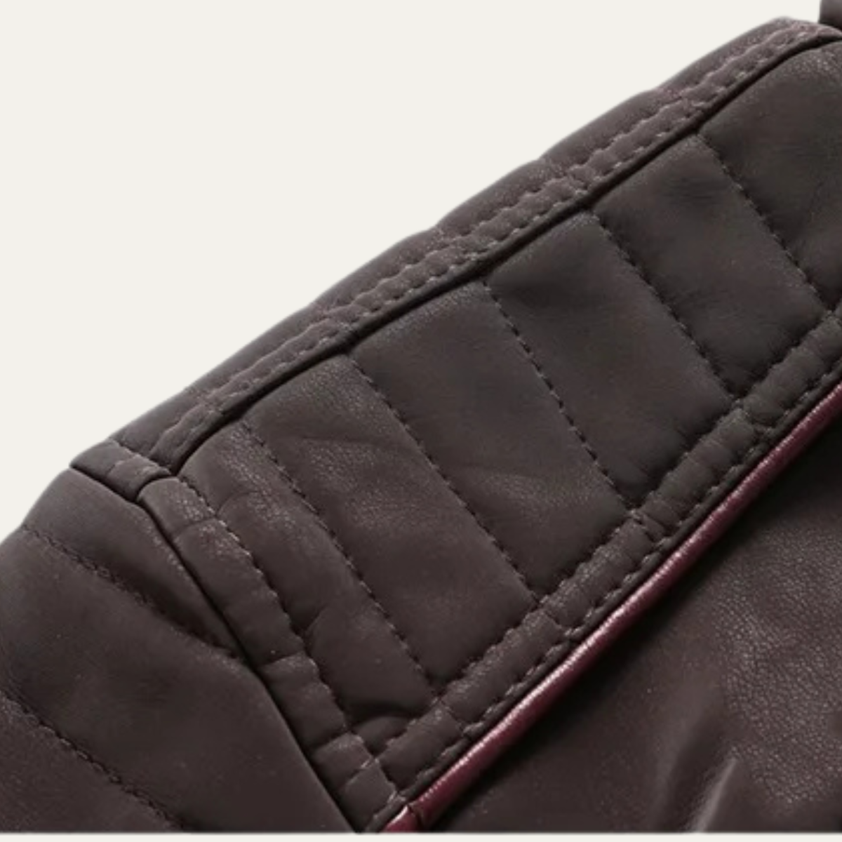 Lachlan | Zip Up Biker Leather Jacket
